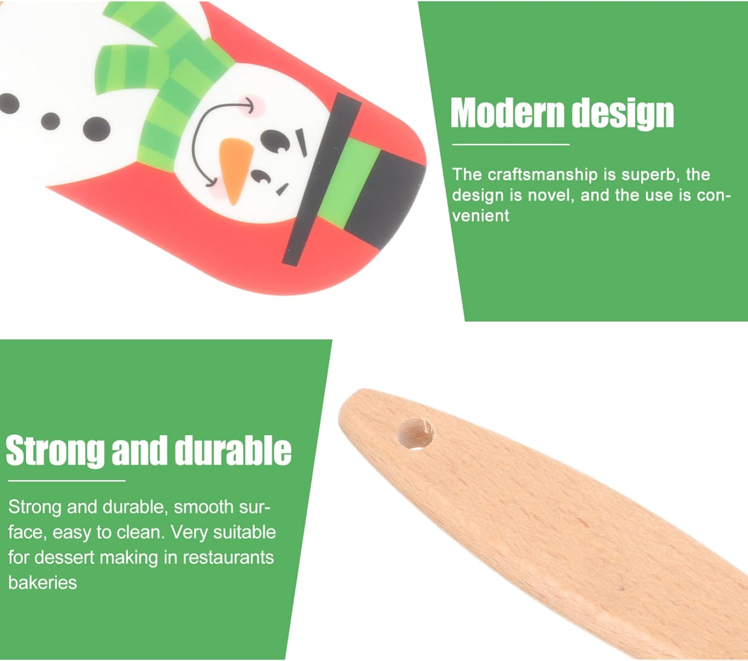 CALLARON 5Pcs Non-Stick Baking Spatula Ergonomic Cheese Spreader Lightweight Kitchen Tool for Cake and Dessert Making Practical for Home and Bakery Use