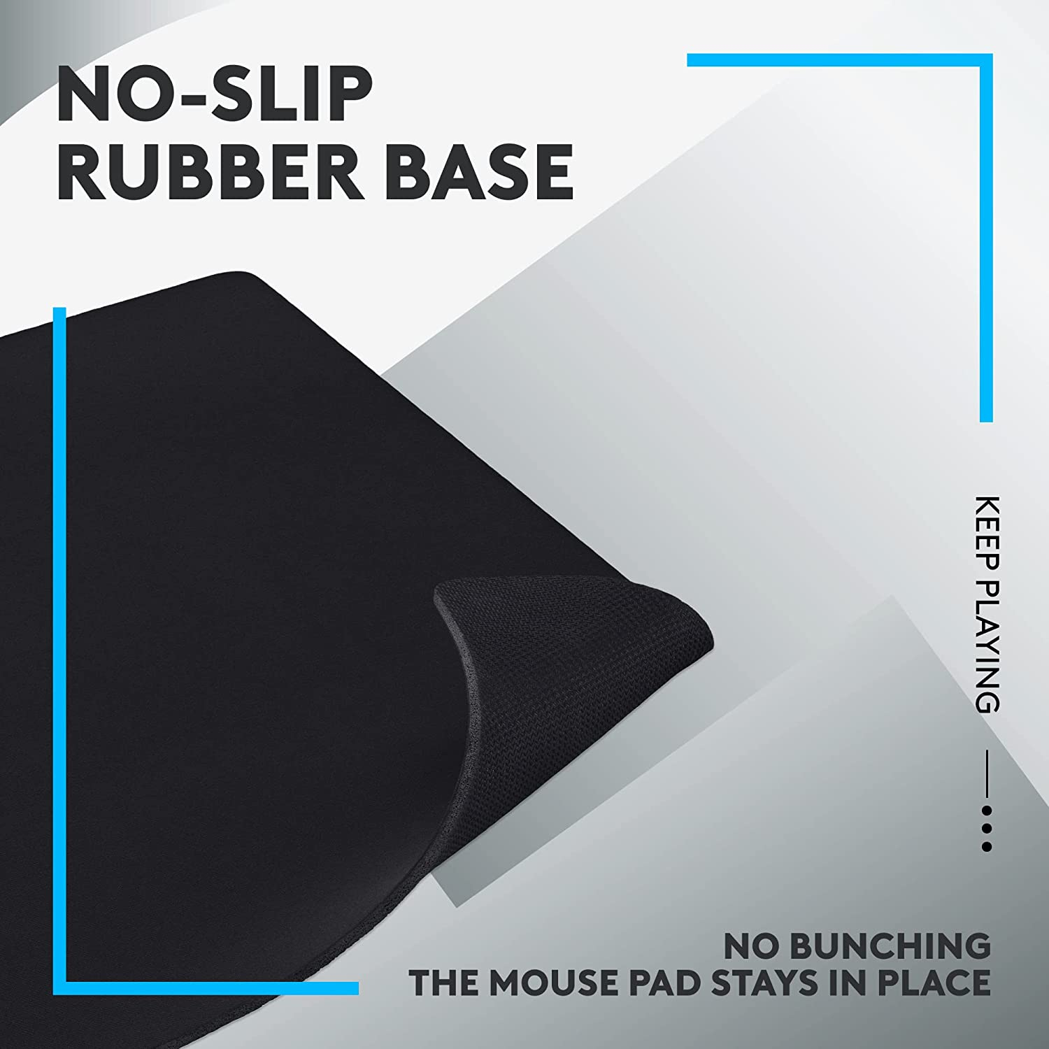 Logitech G640 Large Cloth Gaming Mouse Pad, Optimised for Gaming Sensors, Moderate Surface Friction, Non-Slip Mouse Mat, Mac and PC Gaming Accessories, 460 X 600 X 3 Mm image number 6