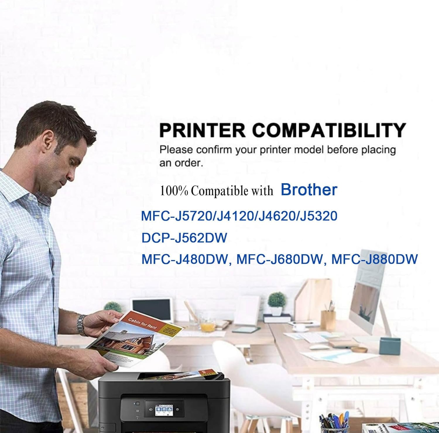 LC233 Compatible Ink Cartridges Replacement LC-233 233 for Brother DCP-J4120DW J562DW, MFC-J4620DW J480DW J5320DW J5720DW J680DW J880DW (2Black, 2Cyan, 2Yellow, 2Magenta)