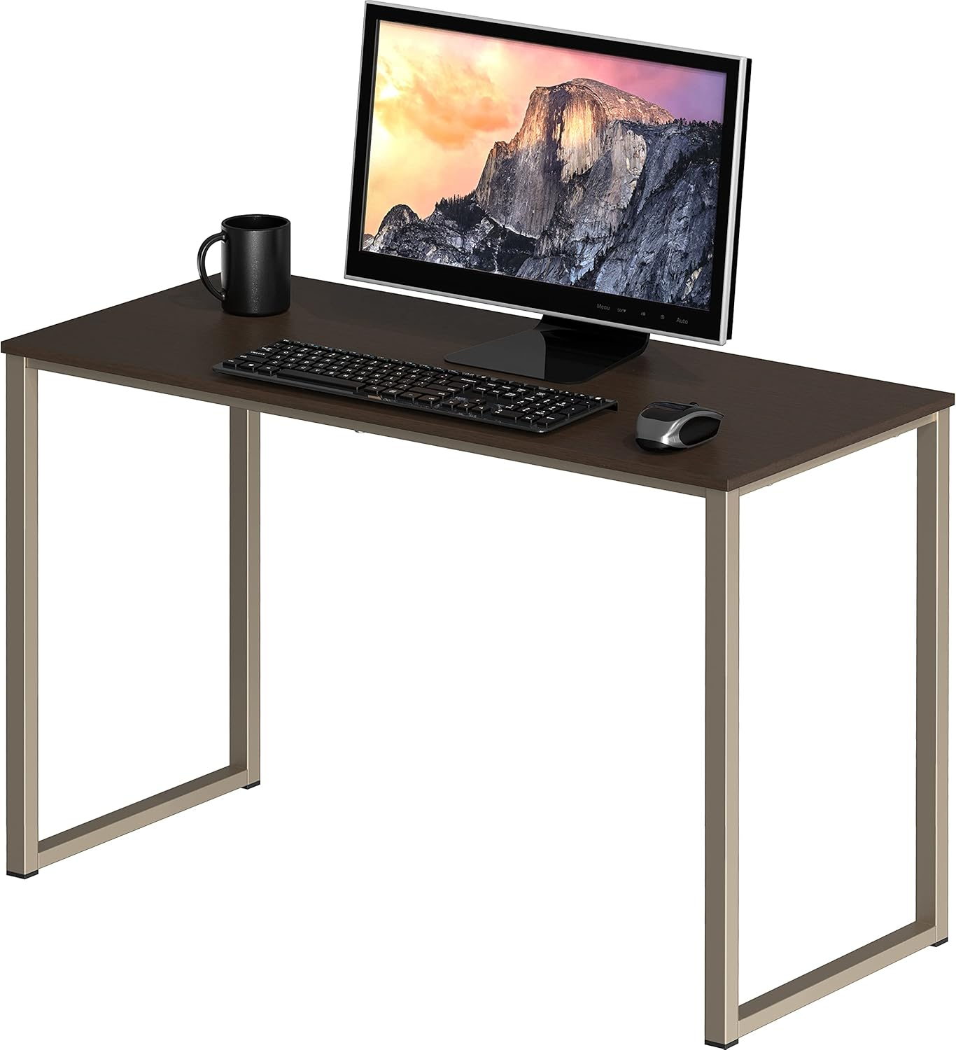 SHW Mission Home Office Computer Desk, 81 X 40 Cm, Oak