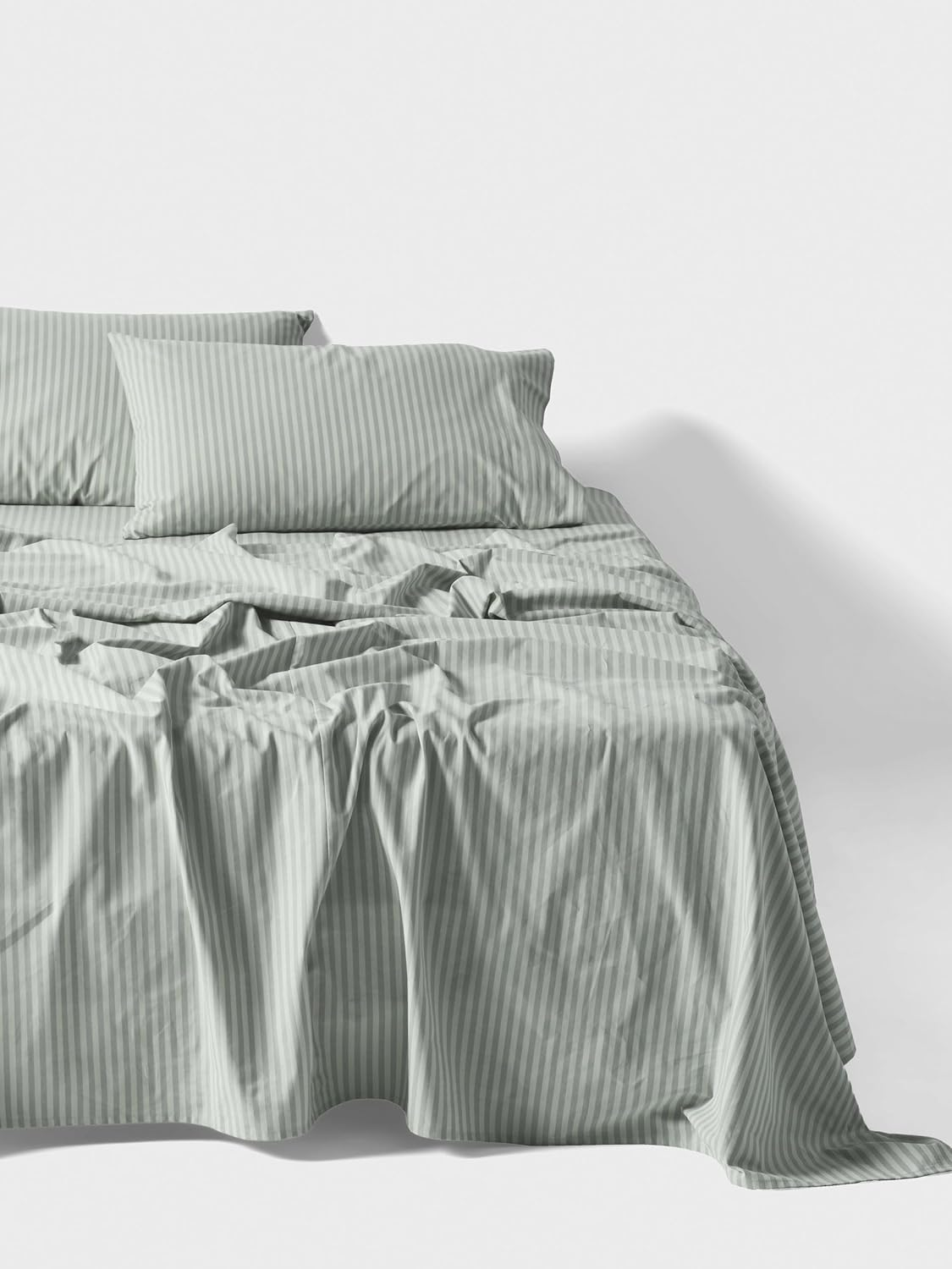 Linen House Flannelette Mist Plain-Dyed King Bed Sheet Set