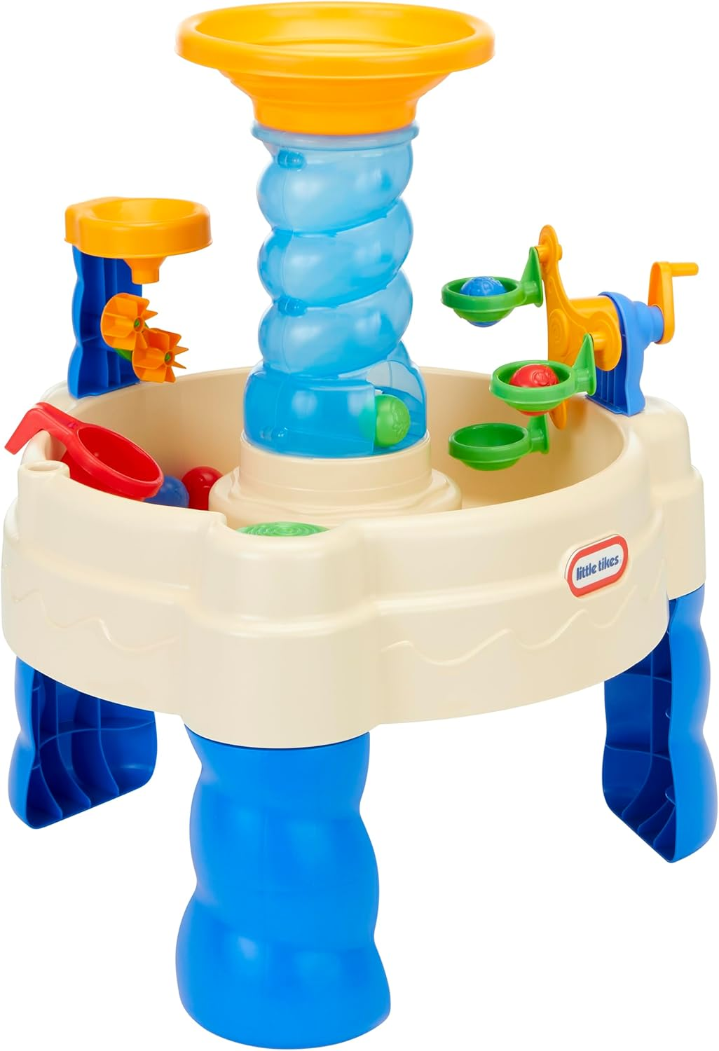 Little Tikes Spiralin&rsquo; Seas Waterpark - Kids' Outdoor Water Table with Ferris Wheel, Spiral Drop & Character Balls - Encourages Motor Skill Development & Creative Play - for Ages 2 Years and Up image number 2