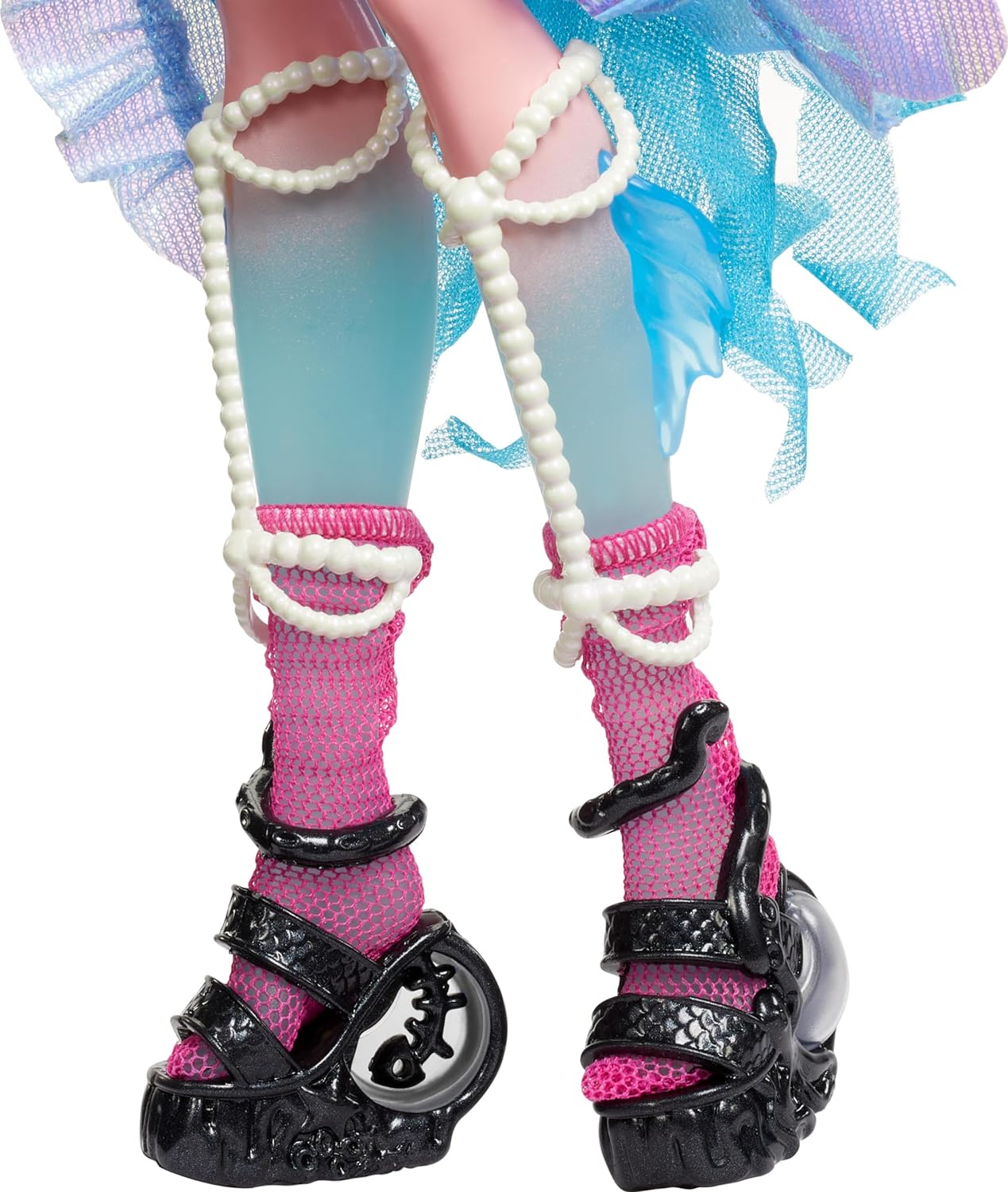 Monster High Monster Fest Doll, Lagoona Blue with Glam Outfit & Festival Themed Accessories like Snacks, Band Poster, Statement Bag & More image number 3