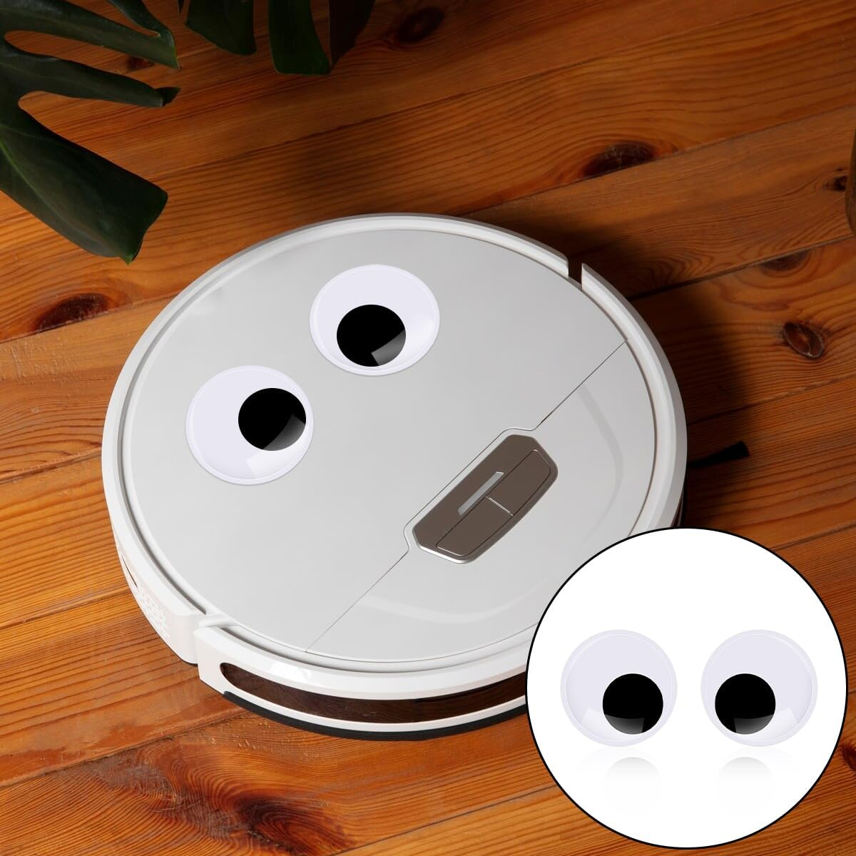 Googly Eyes, 2 Pairs Self Adhesive Large Plastic Eyes for Scrapbooking, DIY Crafts, Party Decoration (7.5Cm/2.95In) image number 3