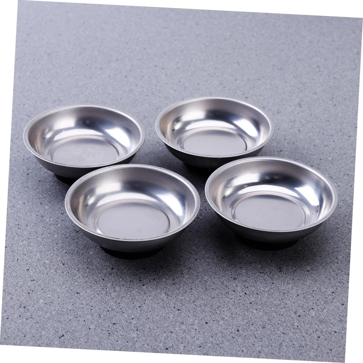 Mobestech 4-Inch Stainless Steel Magnetic Parts Tray Bowl Strong Magnetic Parts Holder for Screws and Tools Workshop Use
