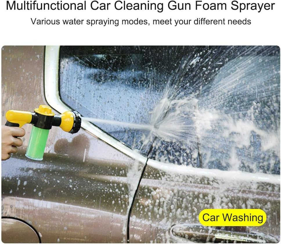 Adaskala Foam Sprayer Garden Water Hose Foam Nozzle Soap Dispenser Gun for Car Washing Pets Shower Plants Watering image number 2
