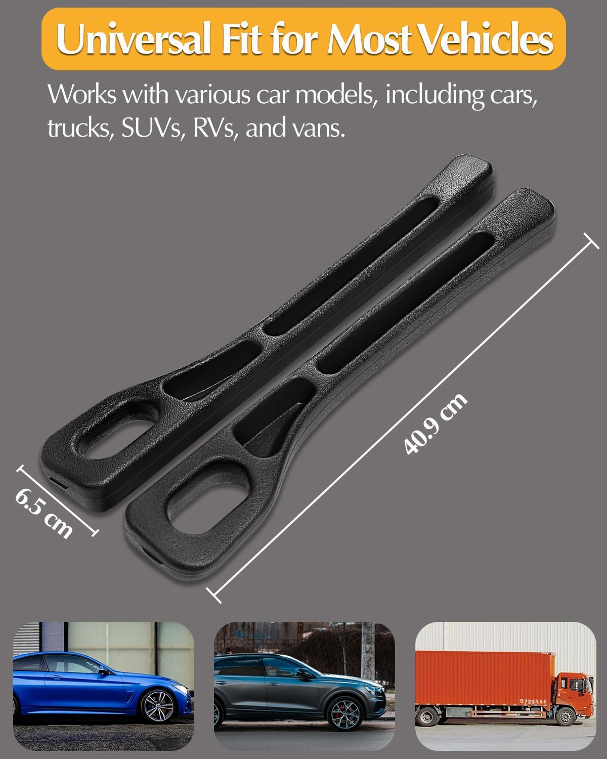 2PCS Car Seat Gap Filler Organizer, Upgraded Gap Filler for Car with Cellphone Storage Slot, Soft Foam Drop Stop Car Seat Gap Filler, in between Car Seat Catcher, Fits Most Vehicles image number 1