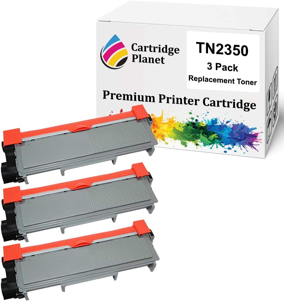 Cartridge Planet 3-Pack Compatible Toner Cartridge for Brother TN-2350 TN2350 (2,600 Pages) for Brother HLL2300D HLL2305W HLL2340DW HLL2365DW HLL2380DW MFCL2700DW MFCL2703DW MFCL2720DW MFCL2740DW