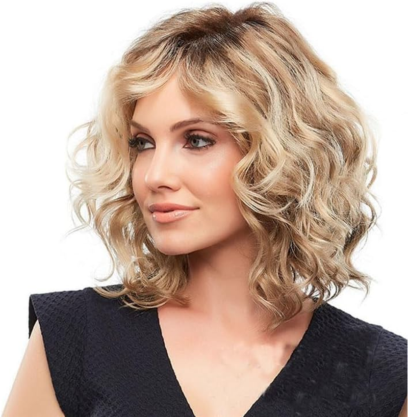 Women'S Wig Fabulous Mid-Length Wig with Swept Bang and Tousled Curls (Style1) image number 1
