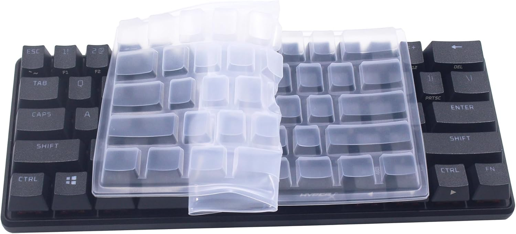 Silicone Keyboard Skin Cover Compatible for Corsair K65 RGB Mini 60% Mechanical Gaming Keyboard (Clear) image number 4