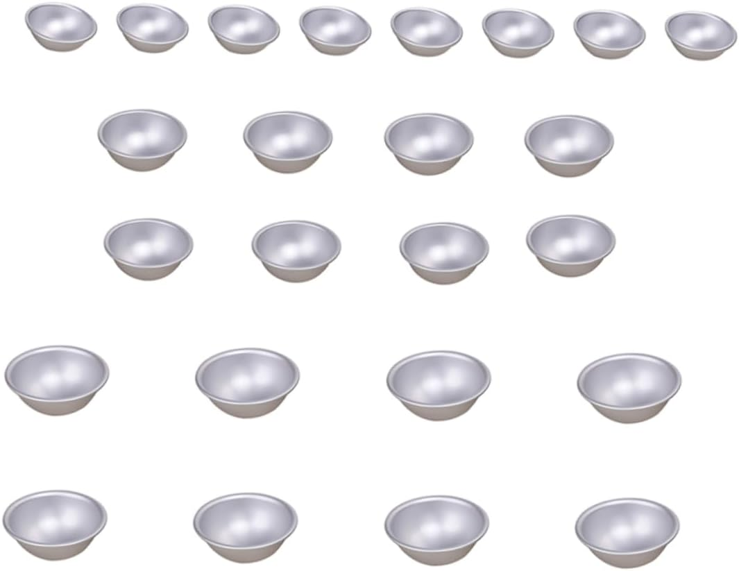 KALLORY 24Pcs Semicircle Bath Bomb Molds Boys and Girls Bath Bombs for Women Shower Salt Balls