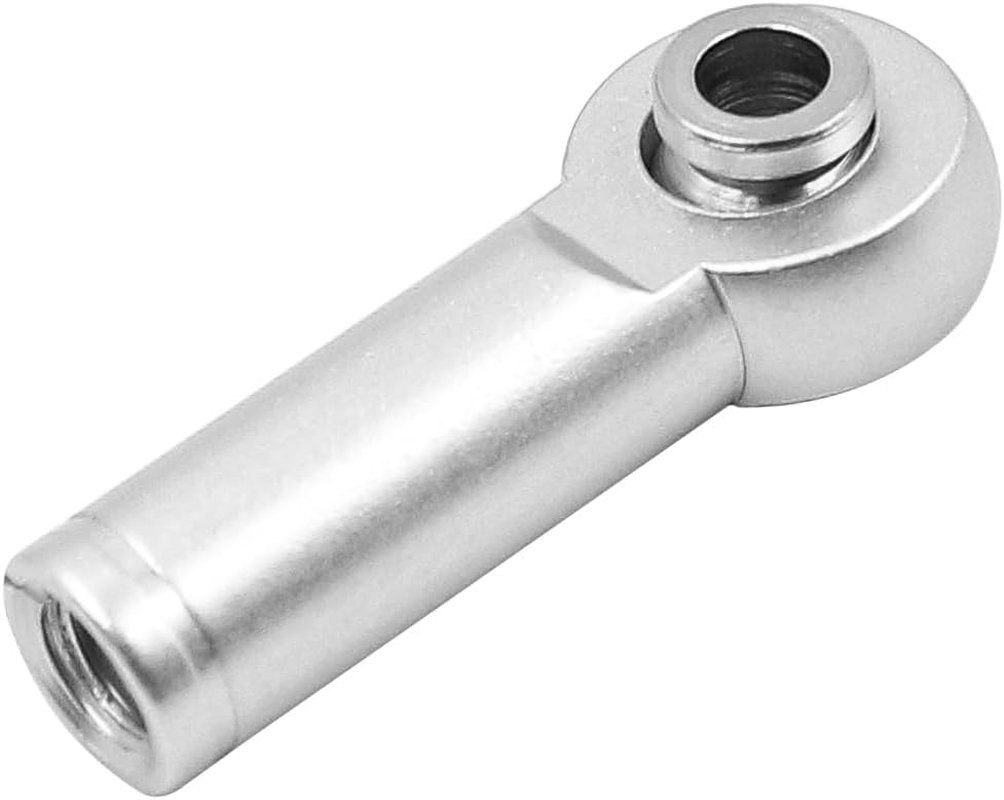 NUZAMAS 10Pcs M4 Thread Link Rod End Ball Head Holder Tie Rod Metal Tie Push Link Rod Joint for AXIAL SCX10 1/10 RC Car Model Accessory Sliver image number 3