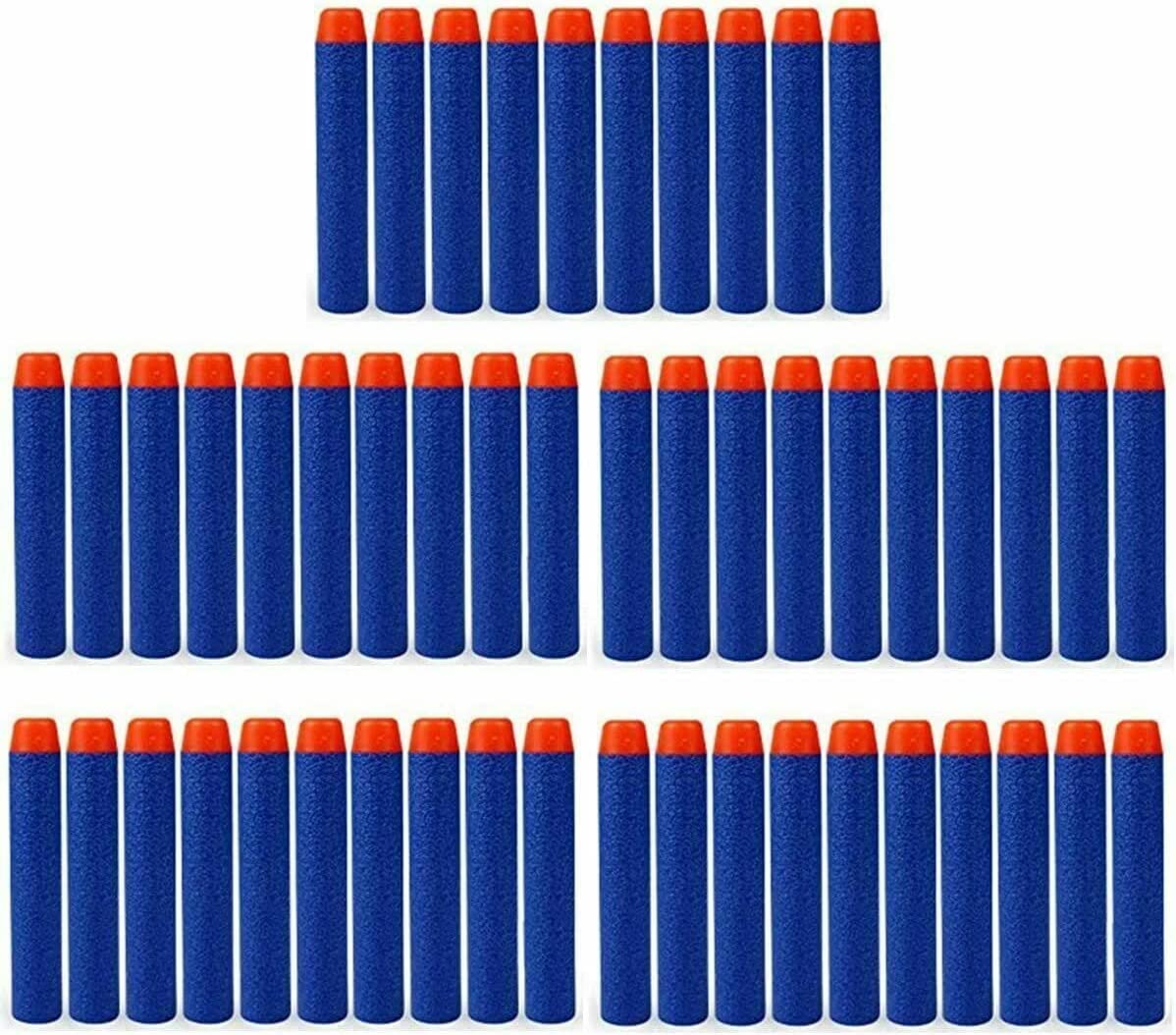 100 Nerf N Strike Blaster Compatible Dart Bullets, 100Pcs Nerf Bullet Refill Darts Ammo Premium Foam Bullets Pack Compatible for Nerf N-Strike Elite Guns image number 6