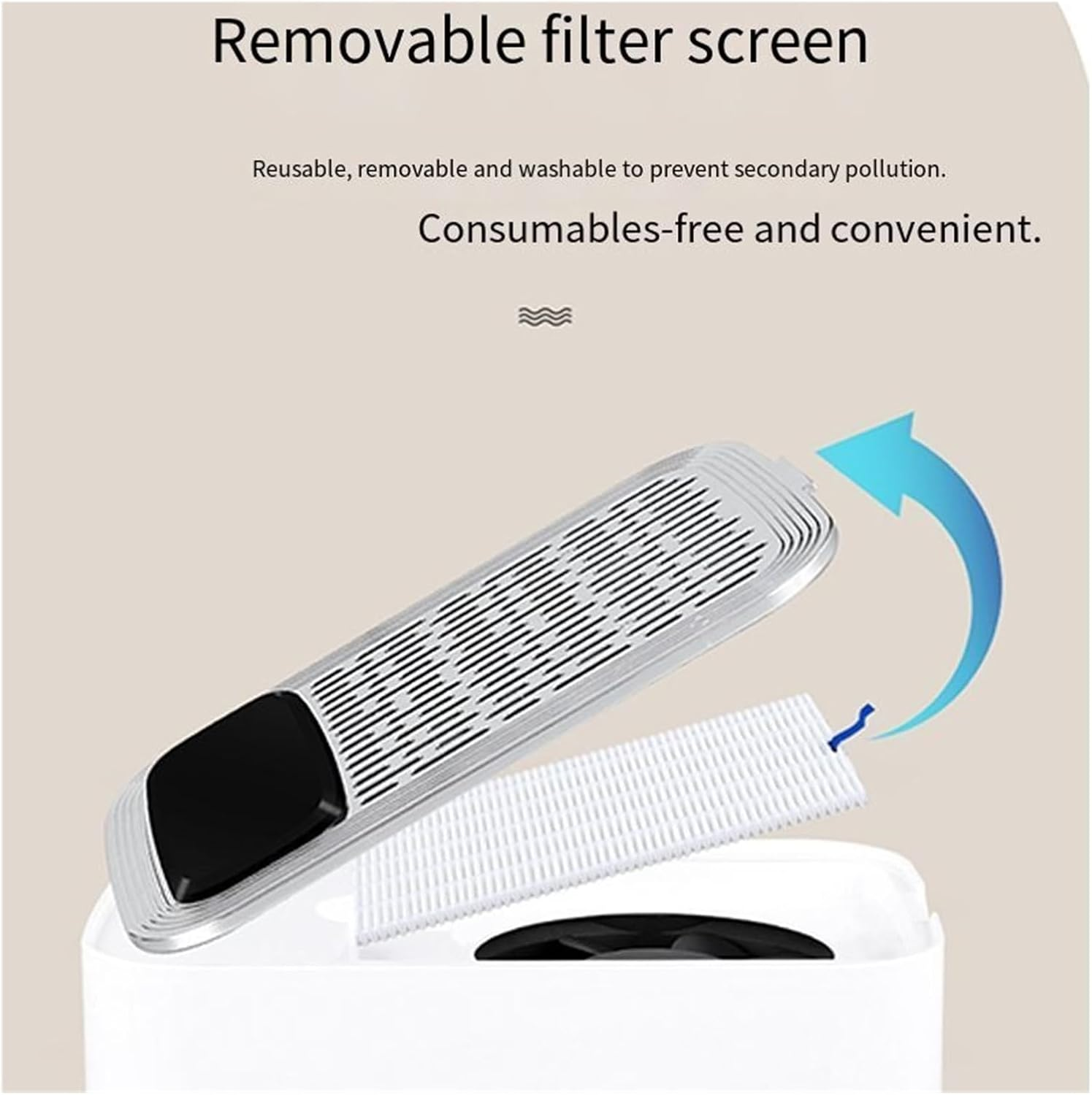 Nail Dust Collector, 150W High Power Charge Nail Vacuum Cleaner Charge Desktop Nail Vacuum Cleaner Manicure Dust Collector Exhaust Fan with Filters(Blue) image number 2