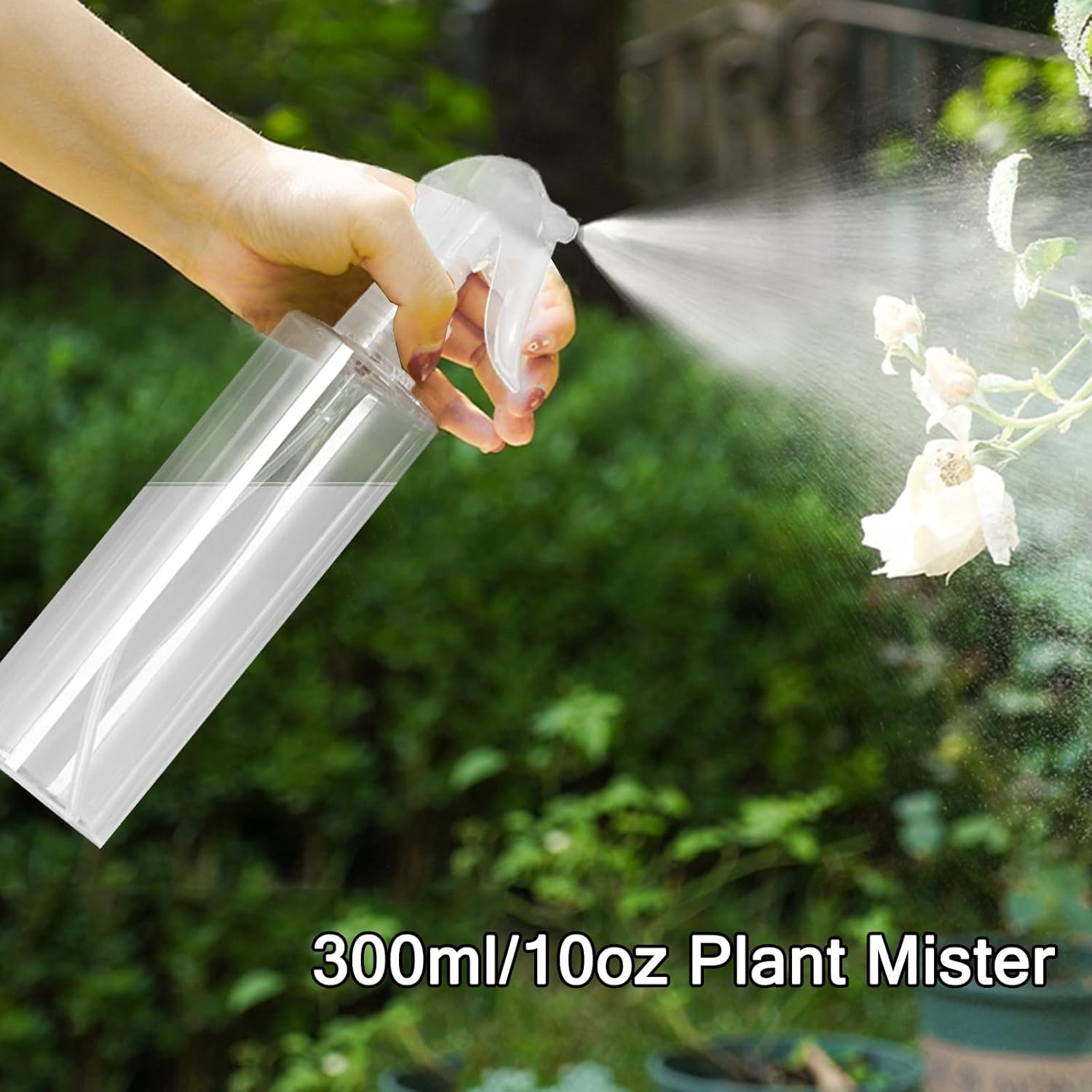 3 Pack Plastic Water Spray Bottle for Hair, 10 Oz/300Ml Empty Mister Spray Bottles for Cleaning, Cooking, Plant, Pet image number 2