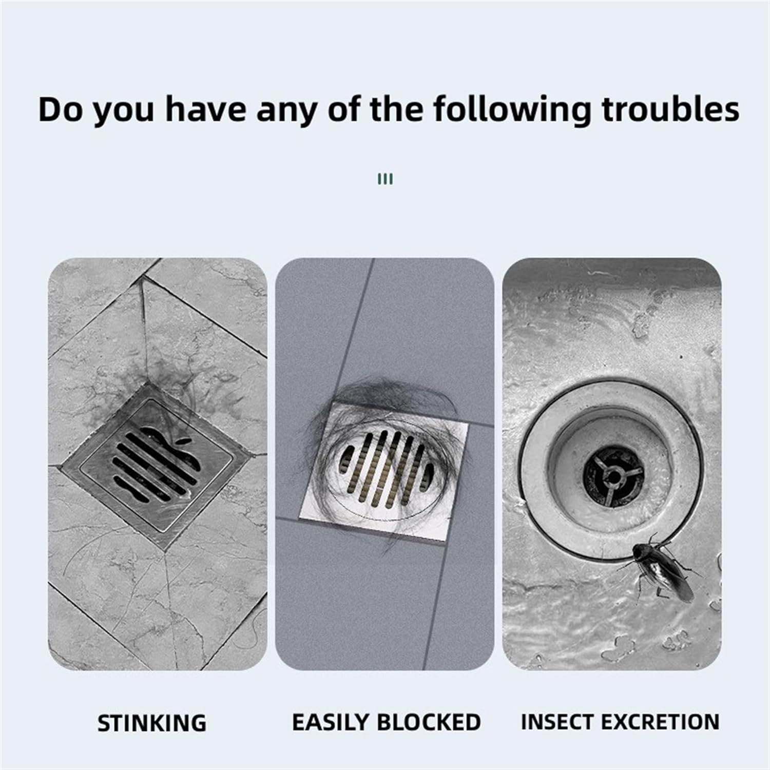 MAOYONG Shower Drain Cover Tub Stopper - Square Silicone Floor Drain Cover for Bathroom, Bathtub Stopper Drain Plug Cover, Kitchen Sink Drain Stopper 5.9 Inch Red 1PCS image number 6