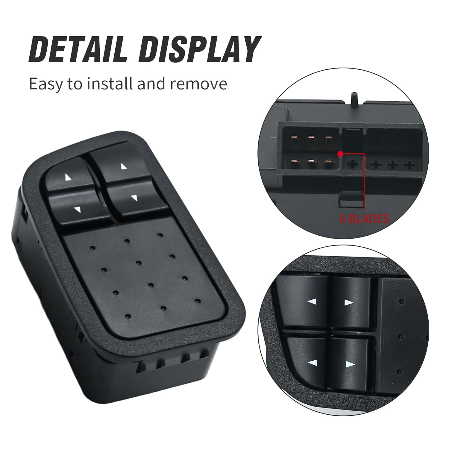 BAF14A132R Power Window Control Switch Window Lifter Switch, Replacement for Falcon BA BF 2002-2008 image number 5