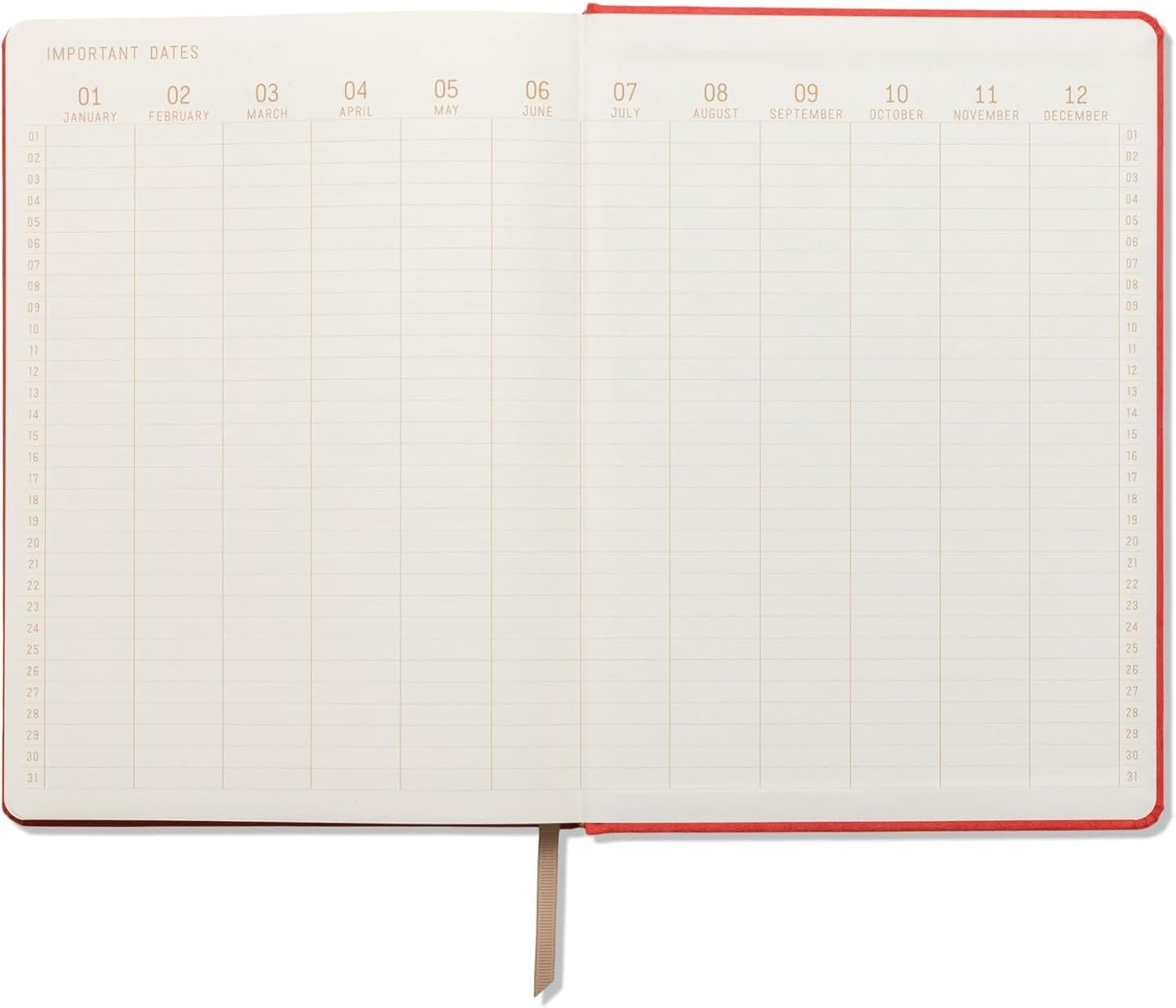 Designworks Ink Good Things Are Coming Orange 7.5" X 10.25" Jumbo Journal Notebook with Vegan Suede, Gold Arches Accents, Lined Pages, Ribbon Marker for Work, Writing, Journaling image number 6