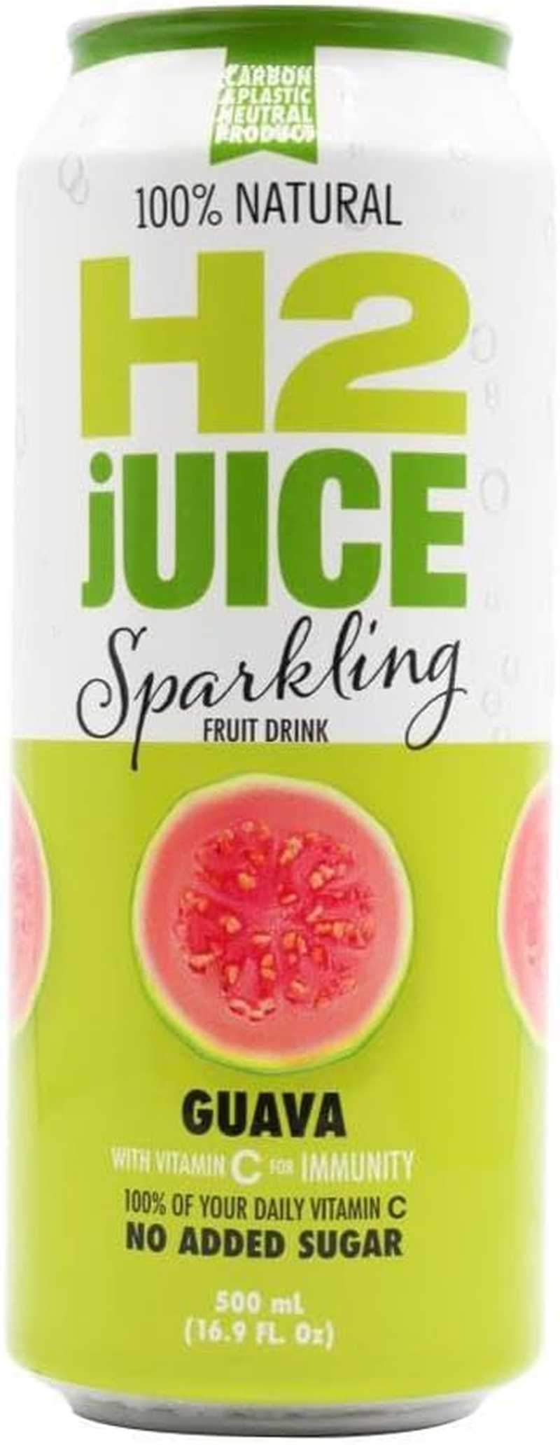H2Juice Guava Sparkling Fruit Drink, 500 Ml