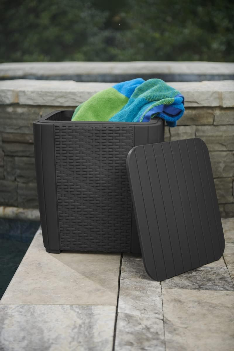 Keter 060 Luzon Flat Wicker Table, Graphite image number 5