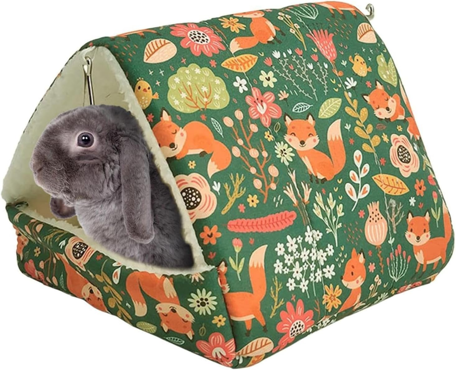 Guinea Pig House, Adorable Bunny & Hamster Bed, Warm, Washable Small Pet Bed for Hamsters, Chinchillas, and More image number 5