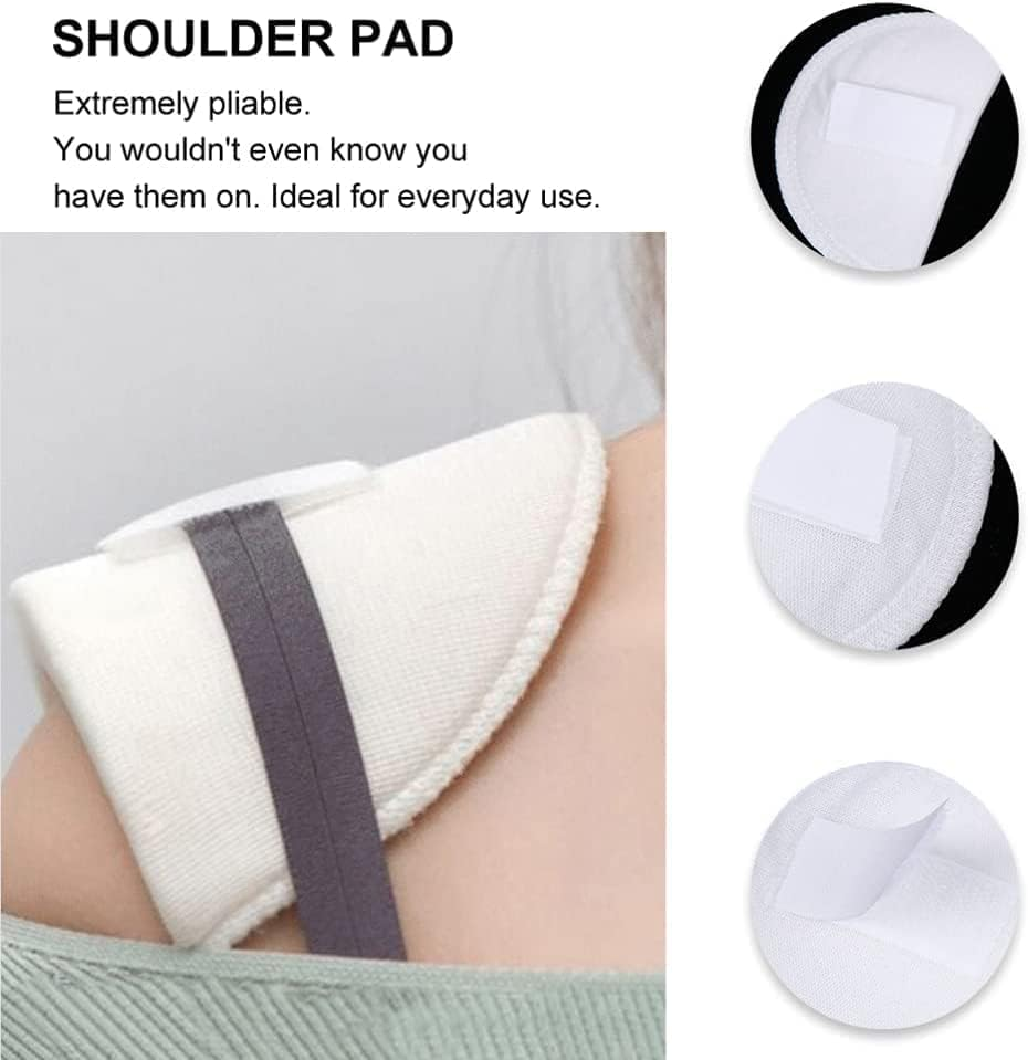 Foam Shoulder Pads Sewing Shoulder Pads, 1 Pair Shoulders Pads Sewing,Bra Strap Pads Pairs Sponge Shoulder Pad Sewing Jacket Blazer Shoulder Pad Shoulder Foam Pads Shoulder Enhancer Shoulder Pads image number 3