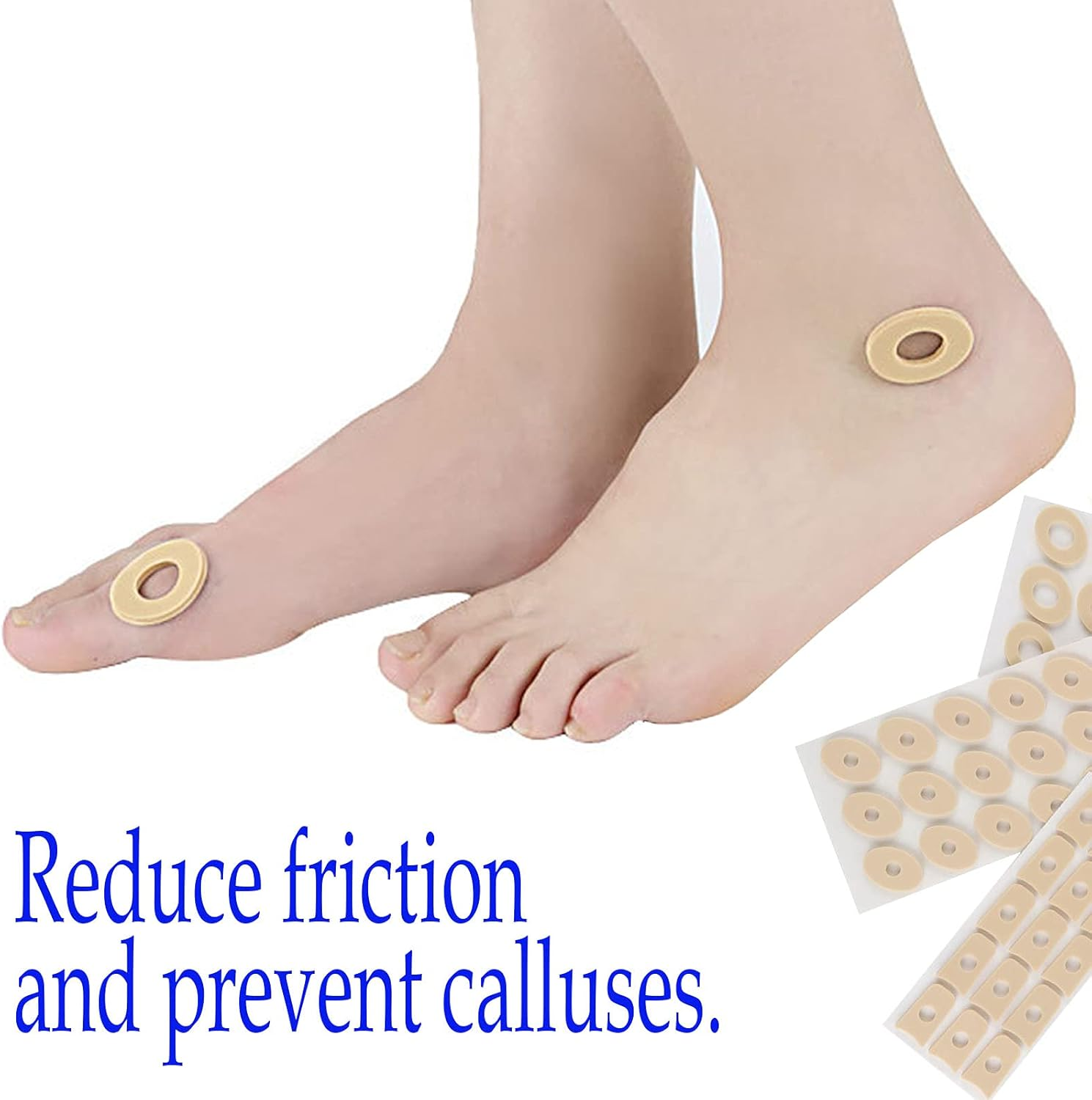 (150 PCS) Corn Pads Foam Callus Cushions Cocoon Eye Sticker, Waterproof Corn Cushion, Adhesive Corn Protectors for Corn Remove, Relief Callus and Feet Sore