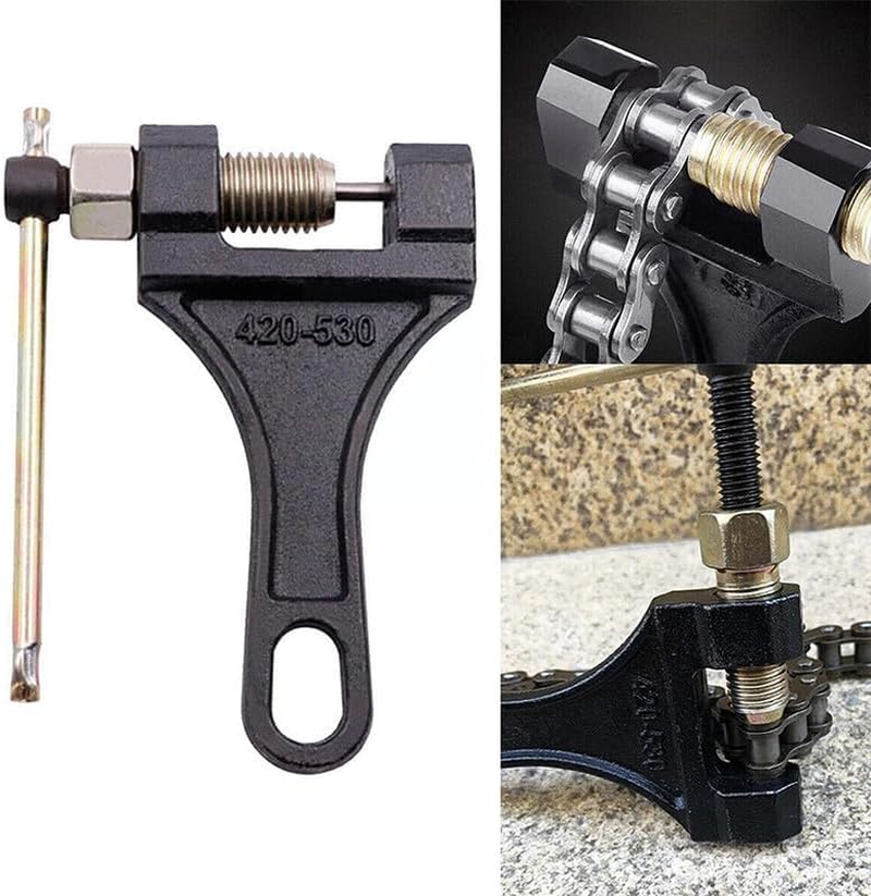 AIMALL Heavy-Duty Chain Breaker Tool | Splitter Cutter for Motorcycle and Bike Chains | Compatible with #420, #428, #520, #525, and #530 Chains image number 2