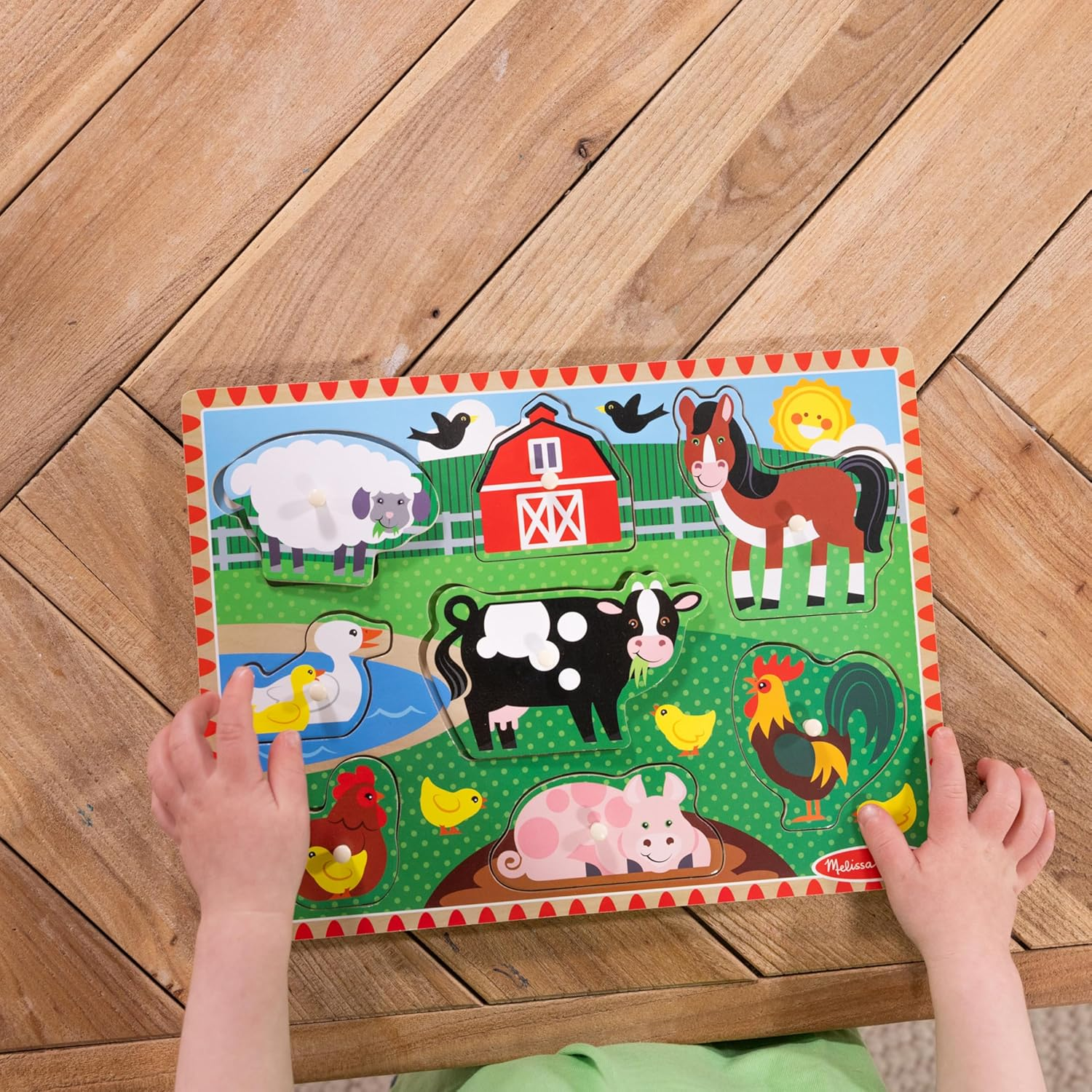 Melissa and Doug - Farm Peg Puzzle