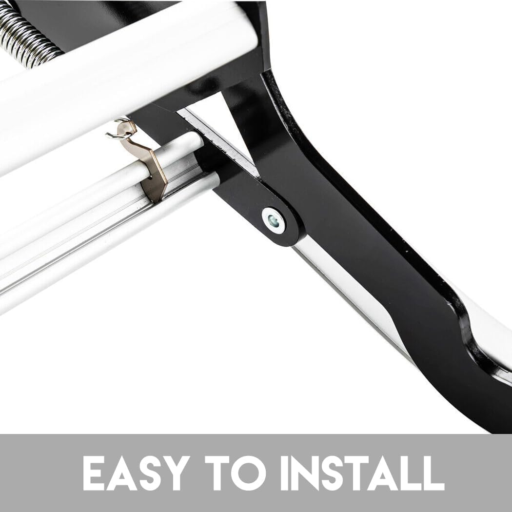 Double Caravan Step,Pull Out Folding Aluminium Steps,Off Road RV Camper Trailer Motorhome RV for Camping,Travelling, Outdoor Activities (Double-Deck with LED)