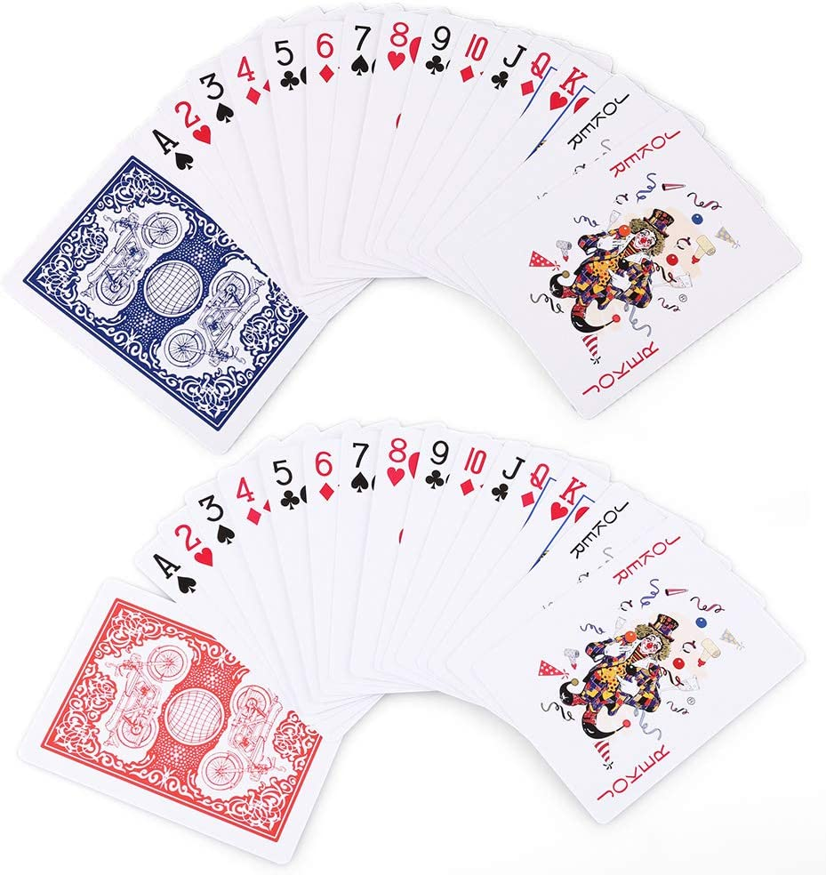 Lotfancy Playing Cards, Poker Size Standard Index, 12 Decks of Cards (6 Blue and 6 Red), for Blackjack, Euchre, Canasta image number 2
