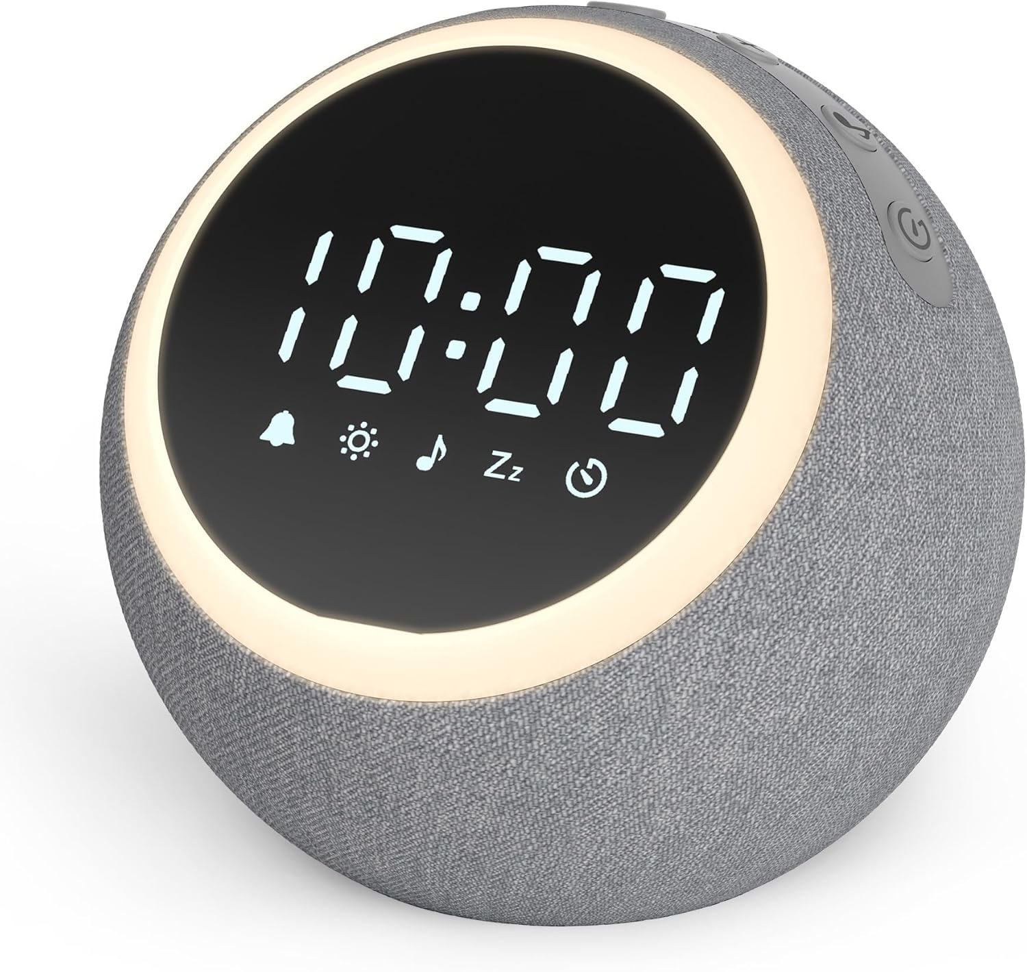 Dreamegg White Noise Machine - Sound Machine with 25 Soothing Sounds, Adjustable Night Light, 0-100% Dimmable Display, White Pink Brown Noise, 7 Alarm Sounds, Alarm Clock for Baby Kid Adult Bedroom image number 4