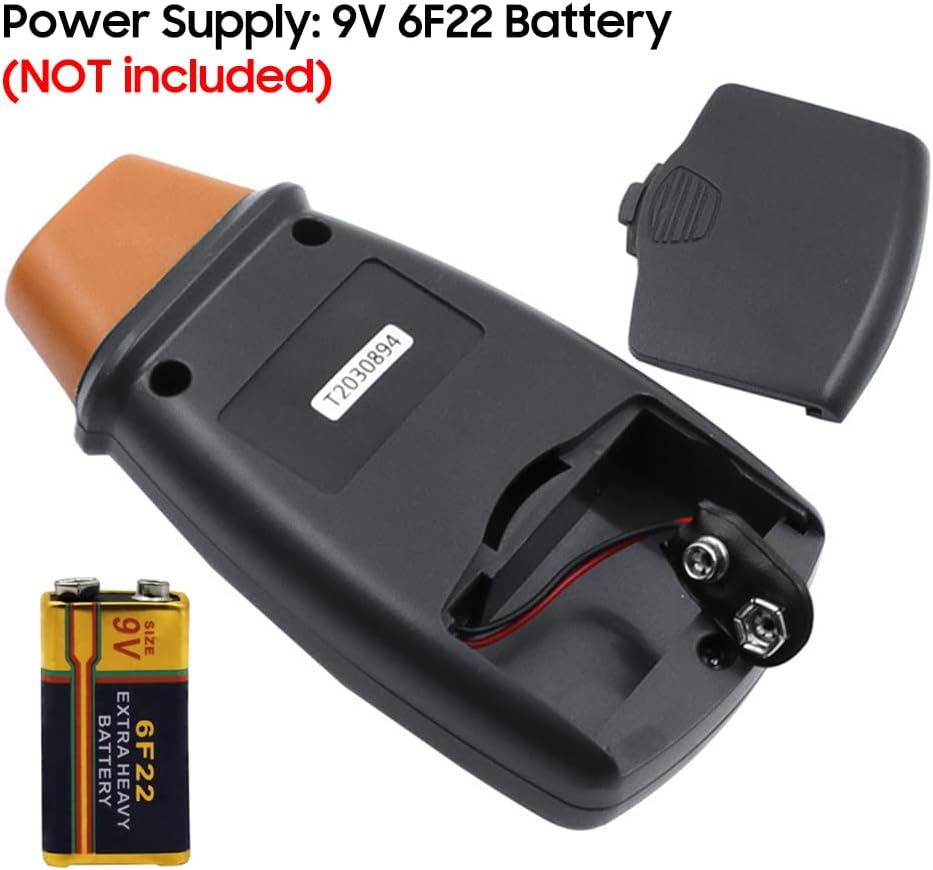 Tachometer, Eacam Handheld Digital Tachometer, 2.5-99999RPM Non-Contact Laser Rotation Speed Meter with Cloth Bag for Motors Fans Washing Machine Automobiles image number 2