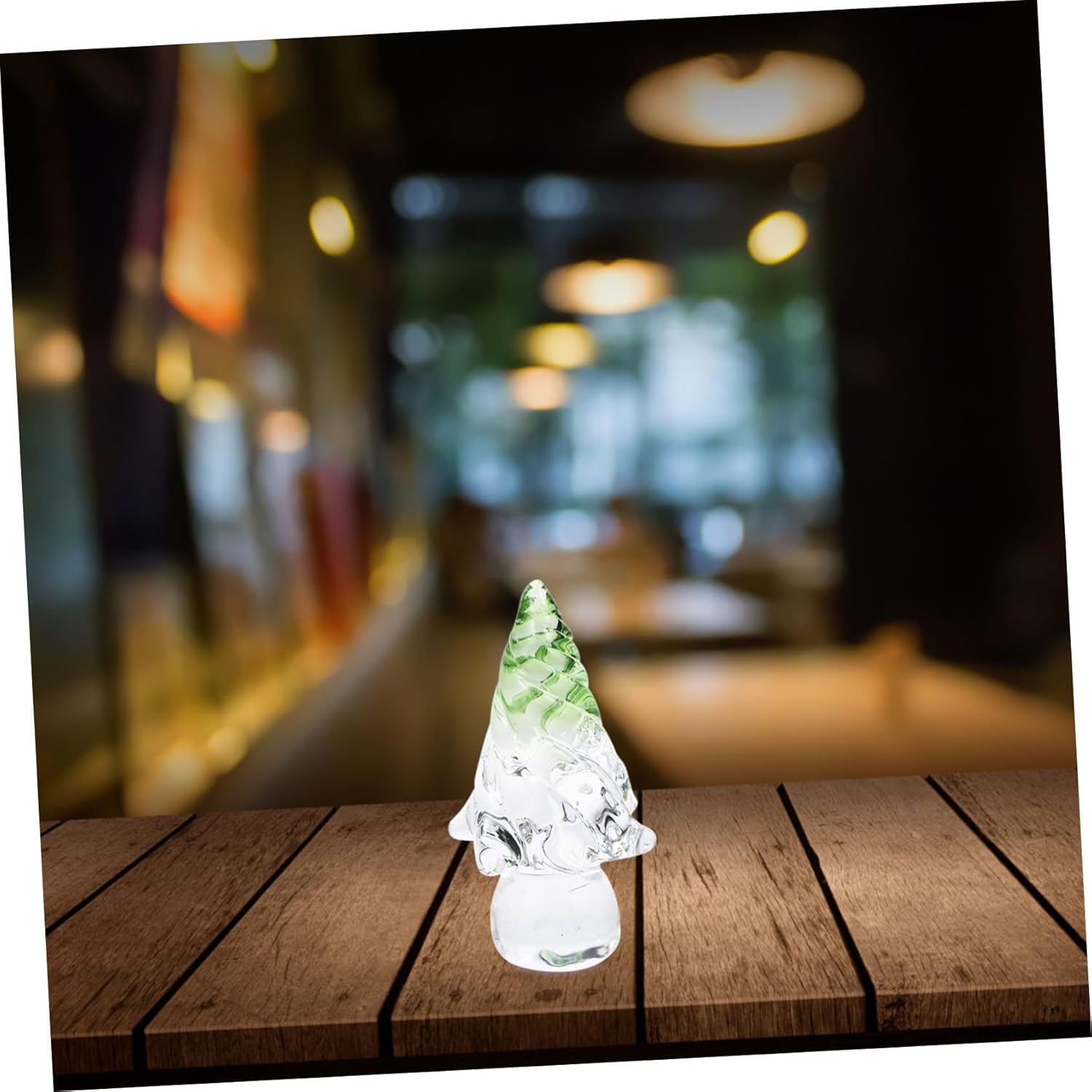 Crystal Christmas Tree Figurine Small Desktop Xmas Tree Decoration for Christmas Party and Home Table Ornament image number 6