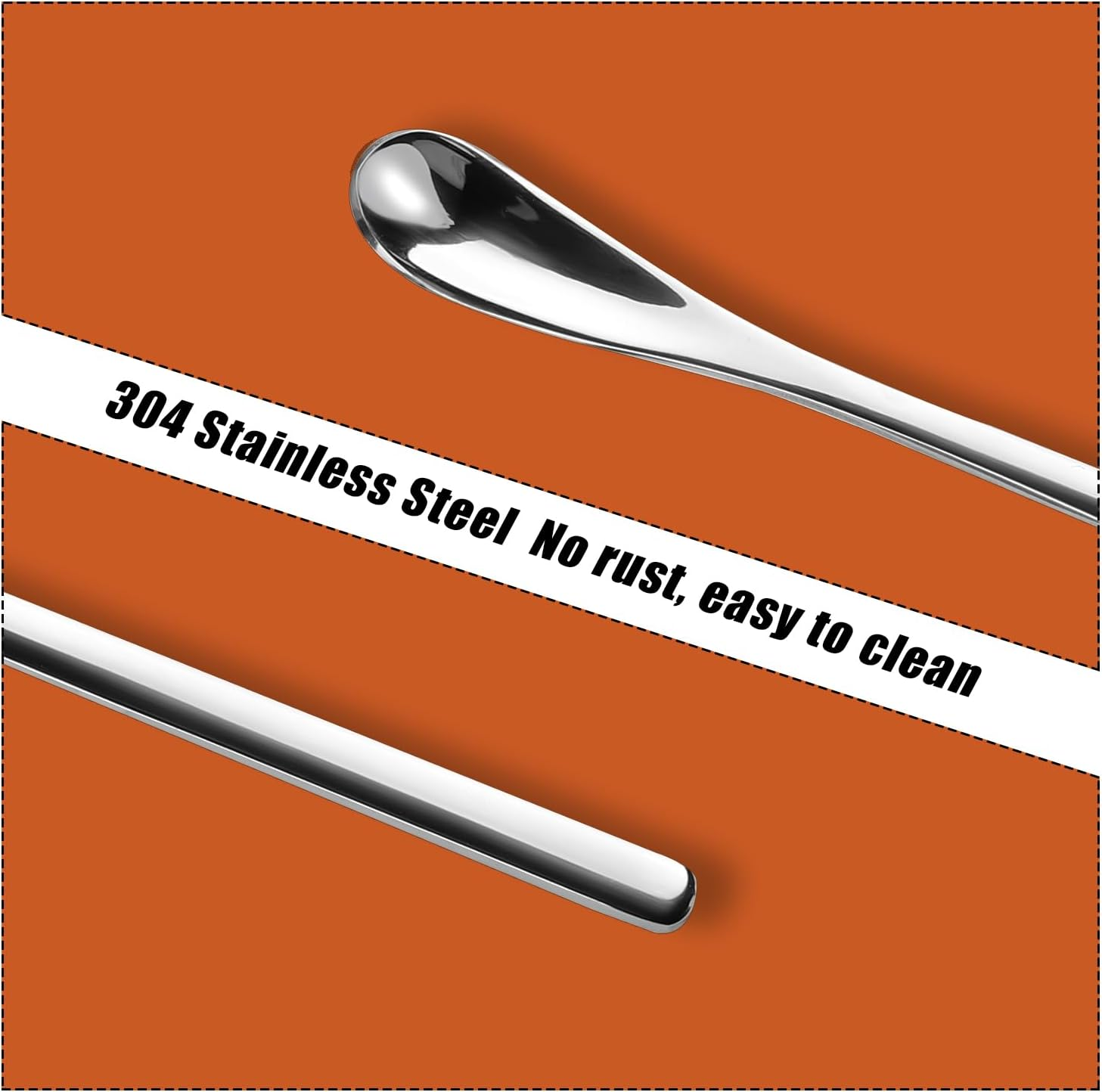 2Pcs Reptile Food Spoons, Reptile Feeding Spoon Long Handle Fruit Mixing Stirring Food Scoop Pet Feeding Tool Fit for Crested Gecko Lizard Gargoyle Bearded Dragon and Other Small Animals image number 1