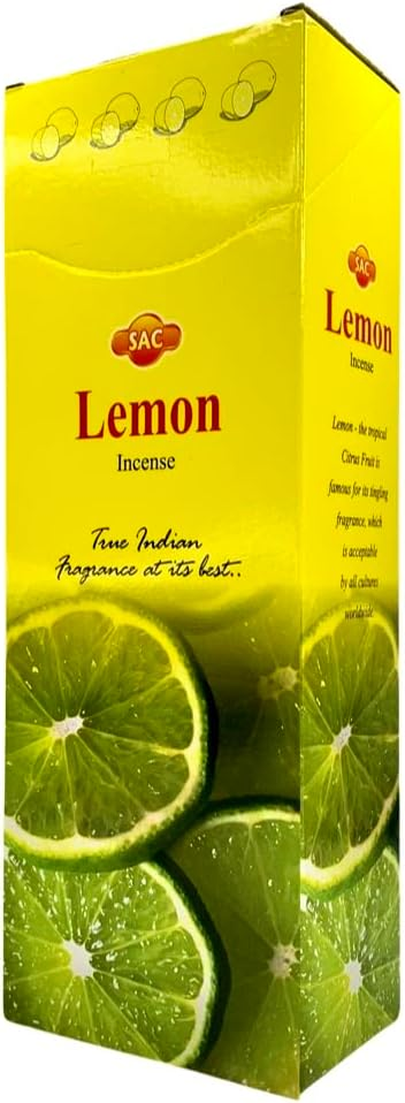 SAC Lemon Natural Incense Sticks 6 Packets X 20 Sticks image number 1
