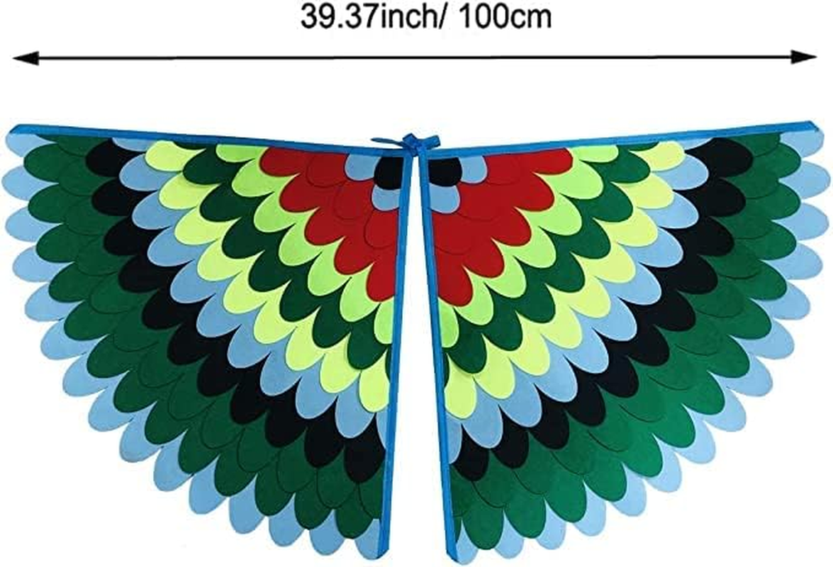 Bird Wings Animal Costume for Kids with Mask, Kids Butterfly Wings, Cape and Mask Cosplay Costume Dress up Gifts for Girls Boys Cosplay Party Favors image number 6