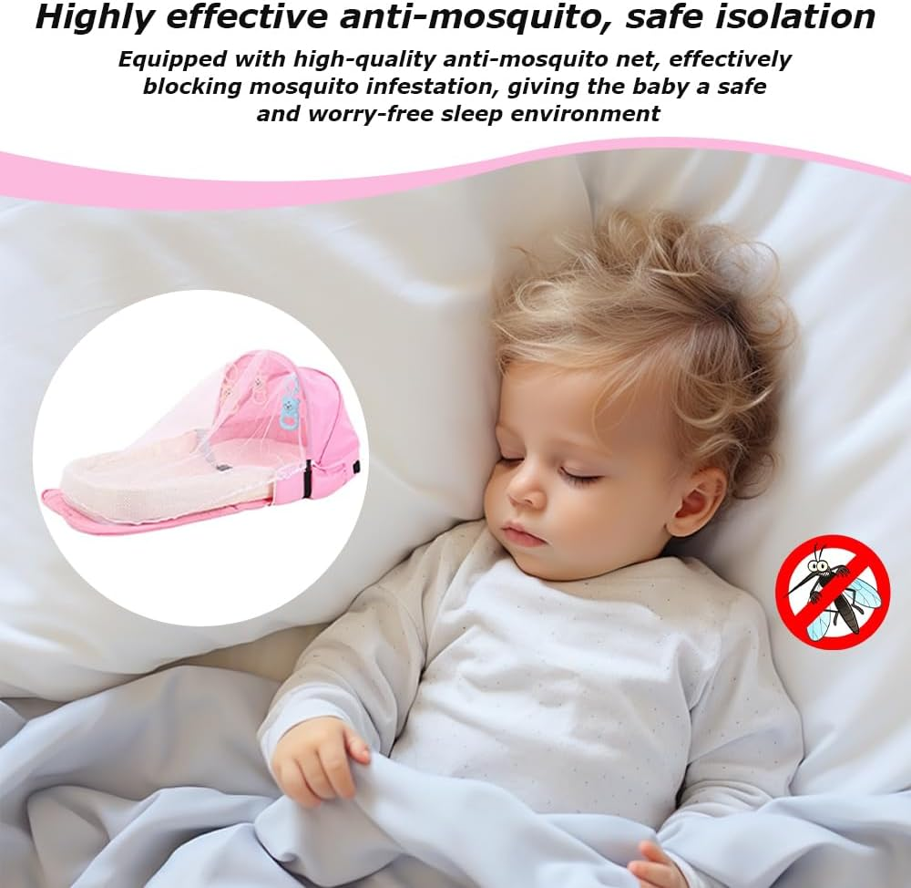 Multifunctional Diaper Storage Container,Travel Backpack,Outgoing Shoulder Bag,Lightweight Travel Pod,Easy to Carry,Detachable Design for Travel,Shopping,Camping (Pink) image number 5