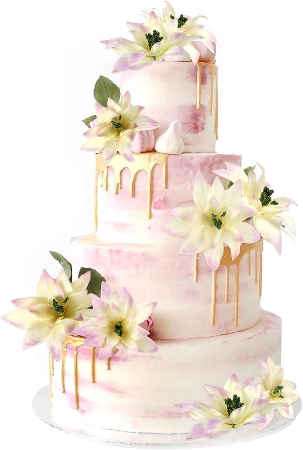 20PCS Daisy Cupcake Toppers Daisy Flower Cupcake Picks Flower Theme Spring Birthday Wedding Bridal Baby Shower Birthday Party Decoration Supplies White