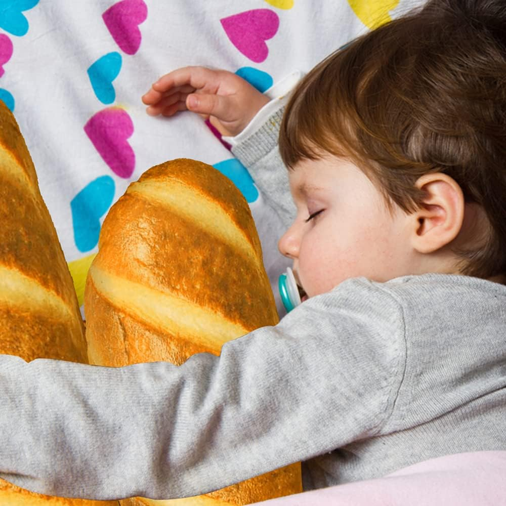 LZYMSZ 3D Simulation Bread Pillow, Plush Stuffed Food Lumbar Back Cushion,Soft 3D Butter Bread Cushion Throw Pillow for Sofa /Home Bedroom/ Office/ Dormitory in Valentine'S Day, Christmas, Birthday (23.6'') image number 4