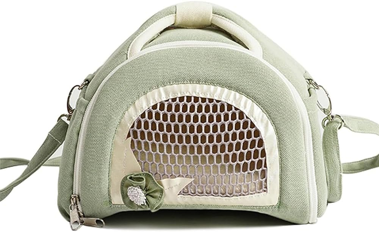 Small Animal Travel Bag,Guinea Pig Carrier,Hamster Carrier Bag,Animal Case,Breathable Animal Space,For Chinchilla Hamster Bird Bunny Hedgehog Sugar Glider Gerbil Ect.