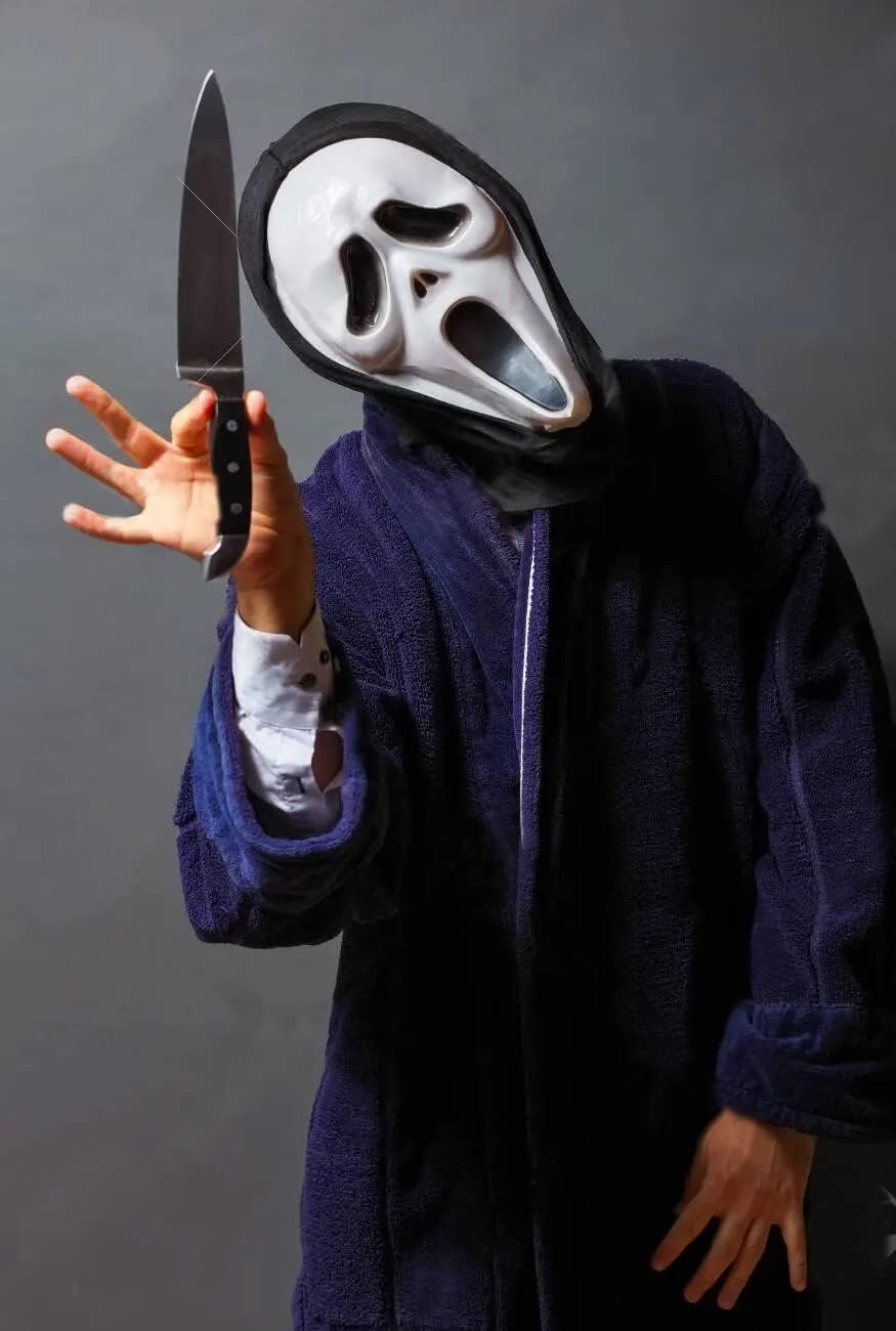 VZQI Plastic Knife 2Pcs Classic Halloween Blood Knife Horror Butcher Knife Props image number 1