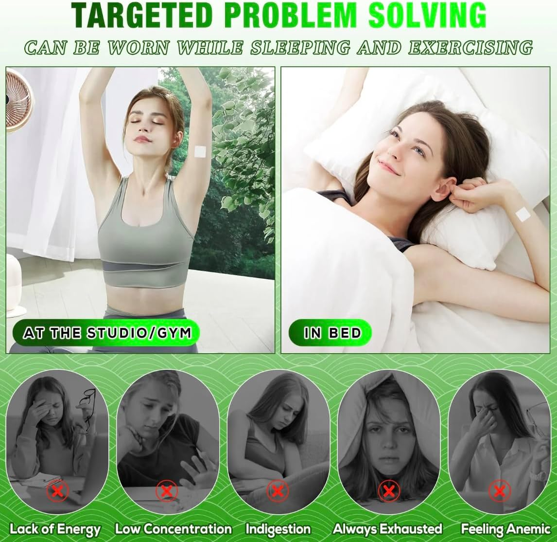 Energy Boost Vitamin B12 Patches - Hypoallergenic, Easy-To-Use, Long-Lasting Transdermal Supplement for Natural Energy, Focus & Mood Support - Vegan, Non-Gmo, Fast Absorption for Men & Women image number 5