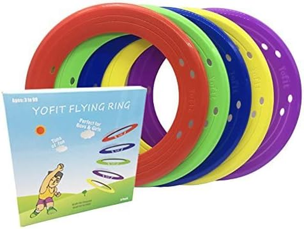 (5 Pack) - Yofit 25Cm Flying Ring with Assorted Colours image number 2