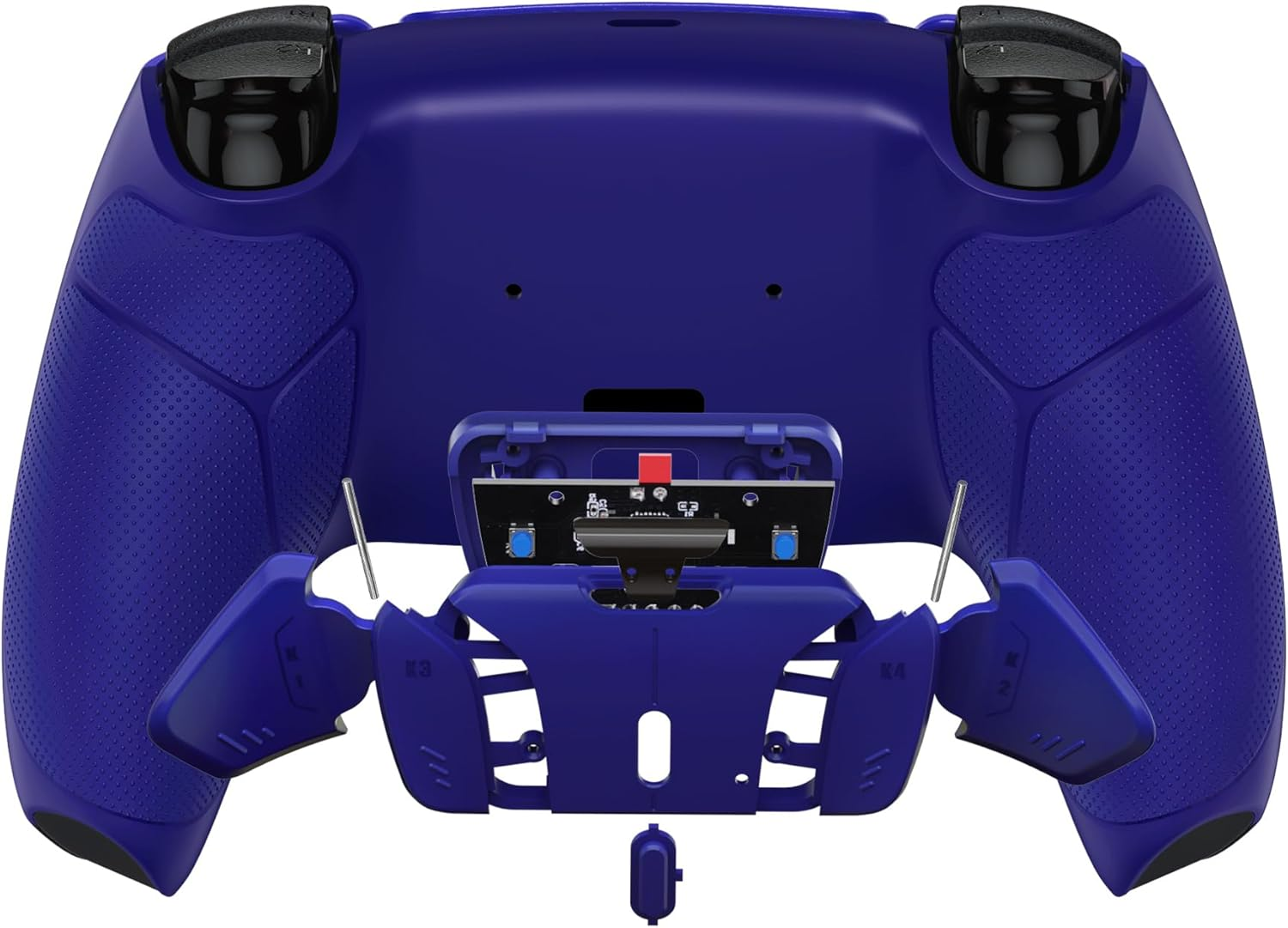 Extremerate Cobalt Blue Rubberized Grip Programable RISE4 Remap Kit for PS5 Controller BDM-030 040 050, Upgrade Board & Redesigned Back Shell & 4 Back Buttons for PS5 Controller - without Controller image number 2