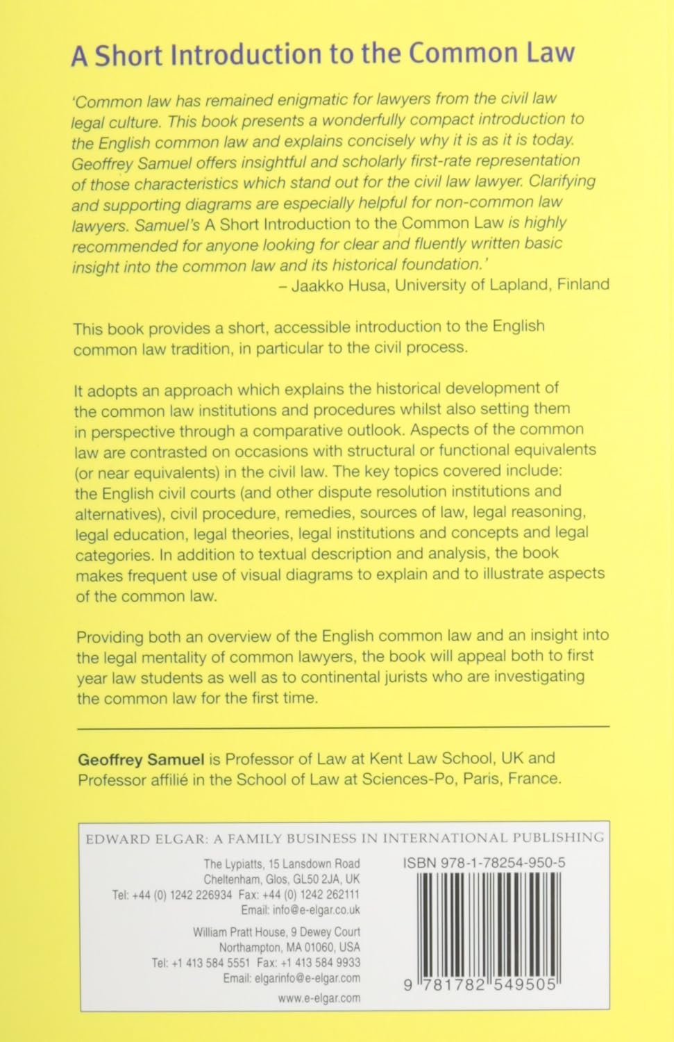 A Short Introduction to the Common Law