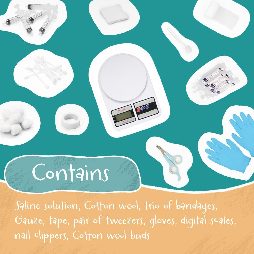 Kavee It&rsquo;S Guinea Be Okay Guinea Pig & Rabbit Medical Kit | Medical Bag for Guinea Pig & Rabbit | Everything You Might Need for a Medical Emergency | Portable & Lightweight | Designed by Experts, image number 1