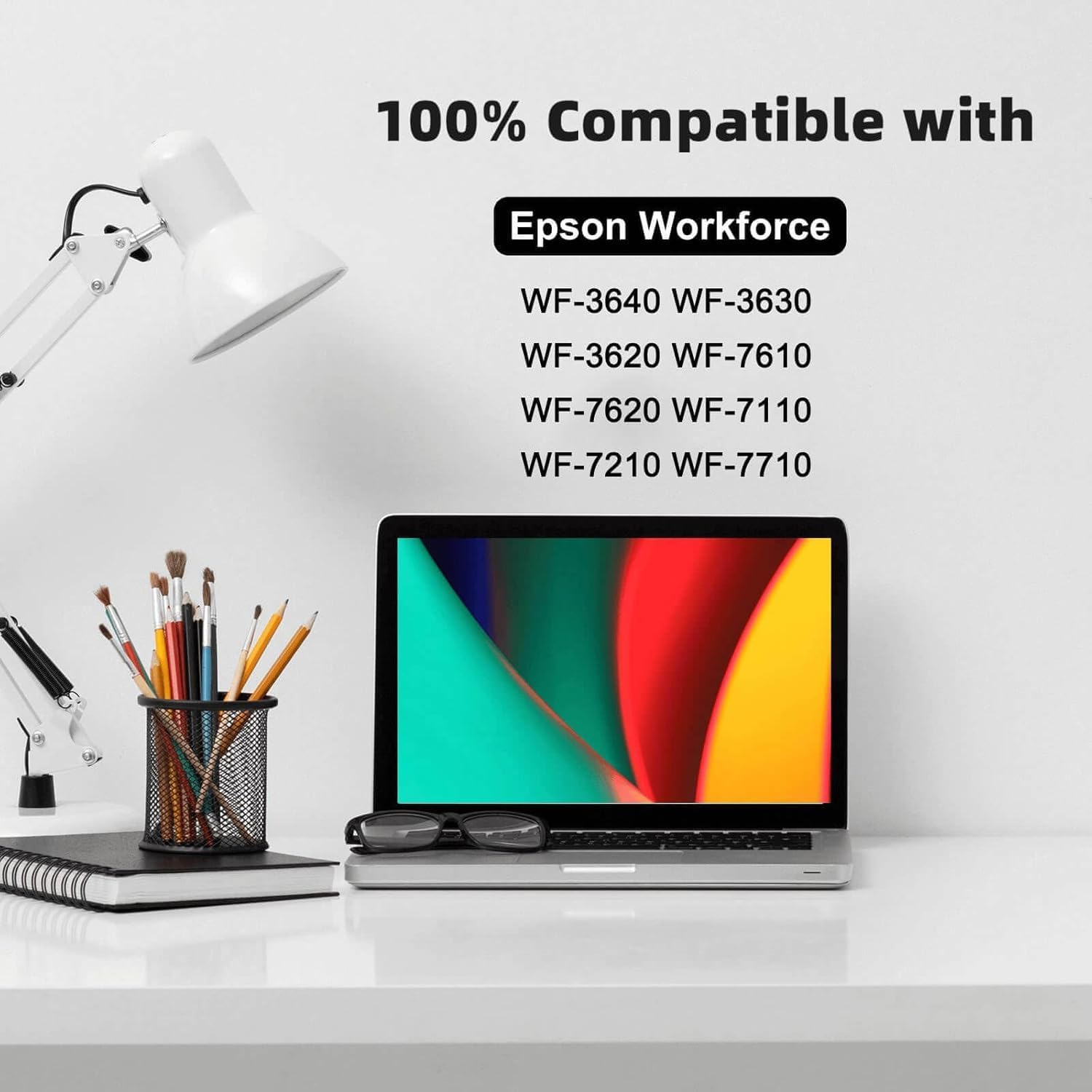 Compatible 20-Pack Generic 252XL Ink Cartridge, High-Yield for Epson Workforce WF-3620, WF-3640, WF-7720, WF-7710, WF-7610, Epson Ecotank, Printer Ink, XL, Black, Cyan, Magenta, Yellow image number 1