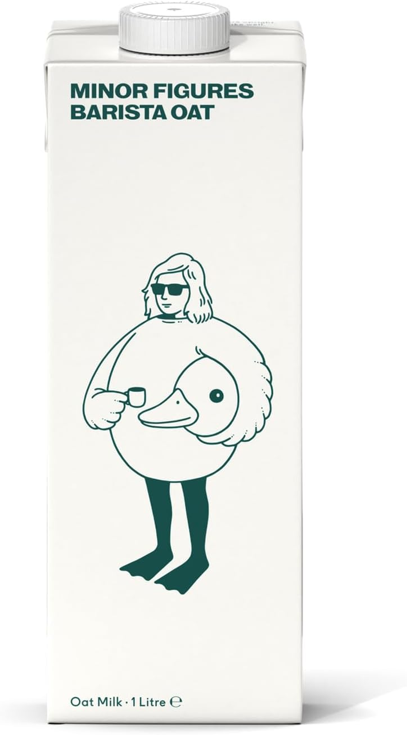 Minor Figures Oat Milk Barista &ndash; Formulated by Coffee Baristas &ndash; Vegan &ndash; No Sugar &ndash; No Dairy, (Pack of 6 X 1Ltr)