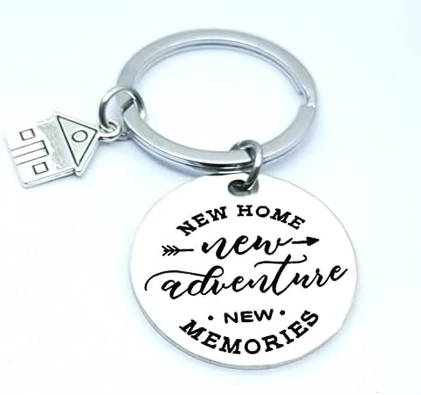 New Home First Home Gifts for Family & Friends - Housewarming Keyring Keychain Gifts for New Home Owners image number 1